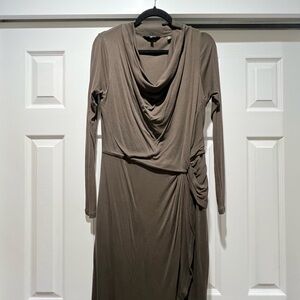 Ted Baker Taupe Long Sleeve Dress
